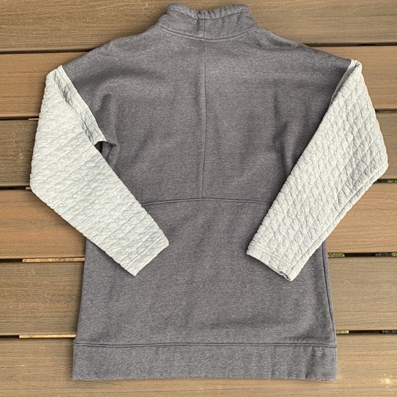 COLUMBIA GRAY AND CREAM OVERSIZED FUNNEL NECK PULLOVER SWEATSHIRT SIZE XS - Picture 7 of 7